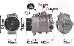 VAN WEZEL 3000k639 -  Компрессор, кондиционер